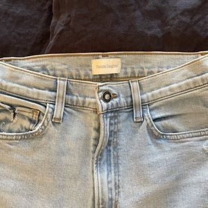 Favorite Daughter Valentina Super High Rise Tower Jeans Malibu Clean Lt Wash, 28